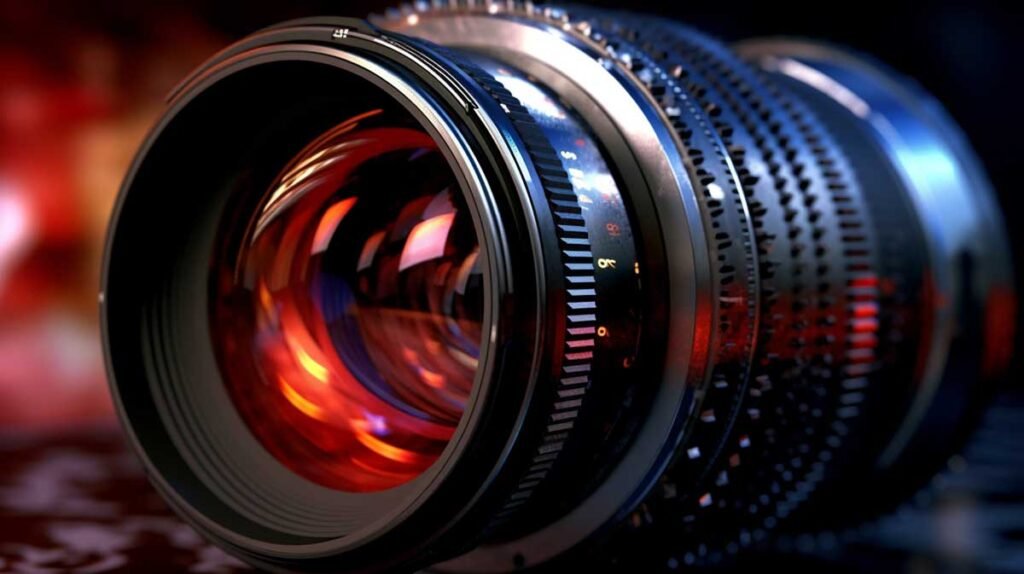 video marketing - obiettivo fotocamera in primo piano