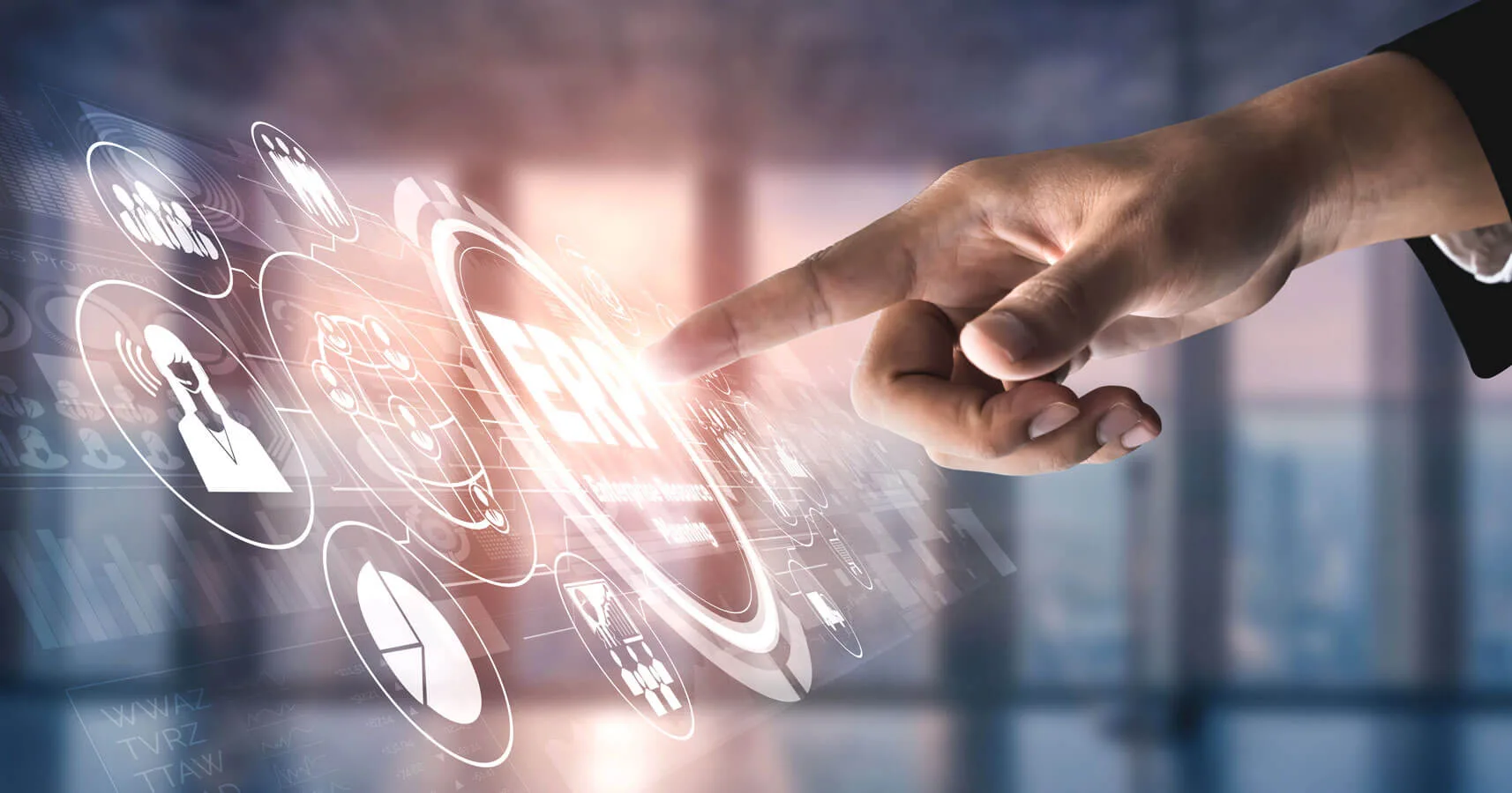 Cambiamento nel Settore Digitale su un icona ERP