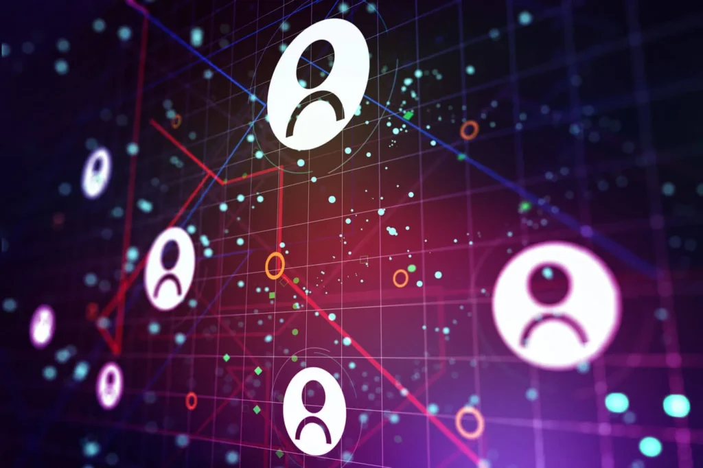 Creare una Community Intorno al Tuo Brand 6 Community online immagine concettuale delle icone social su uno schermo