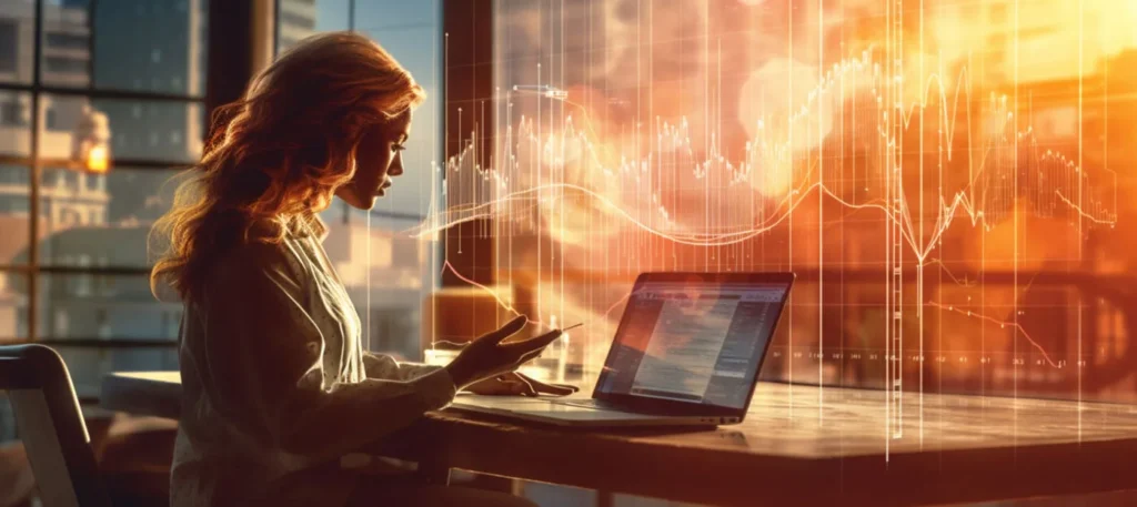 Costruire Autorità e Credibilità Online 1 Autorità e Credibilità Online ragazza al computer portatile con atmosfera solare