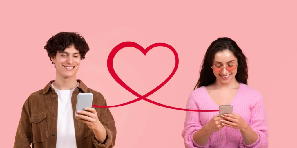 Strategie di Engagement sui Social Media 7 Engagement sui Social Media giovane coppia che si messaggia con il cellulare