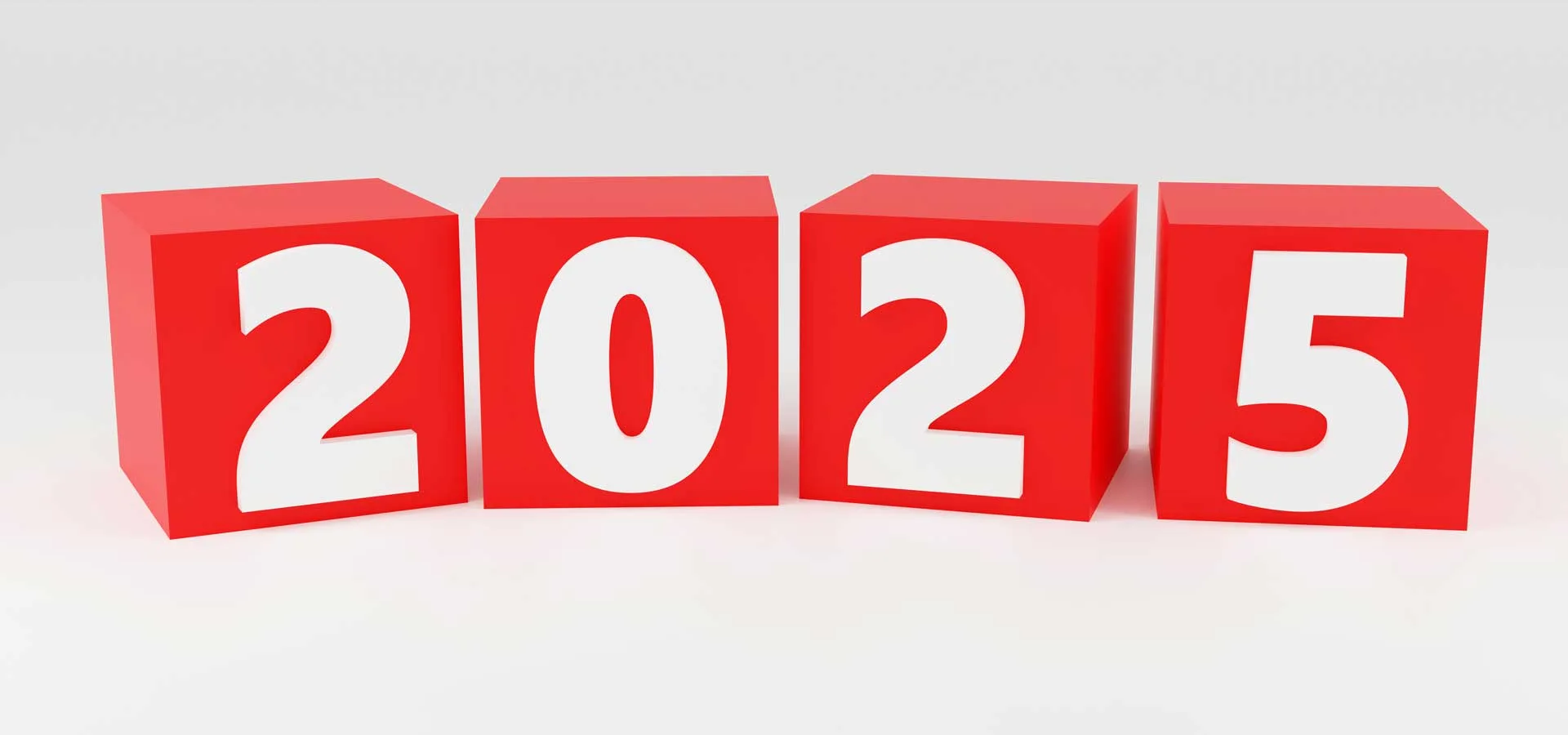 Calendario Editoriale 2025 11 Calendario Editoriale anno 2025 scritto su 4 cubetti rossi