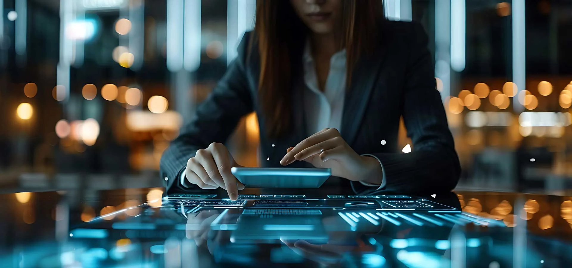 Digitalizzazione per PMI 8 Digitalizzazione per PMI ragazza che legge un progetto sul tablet