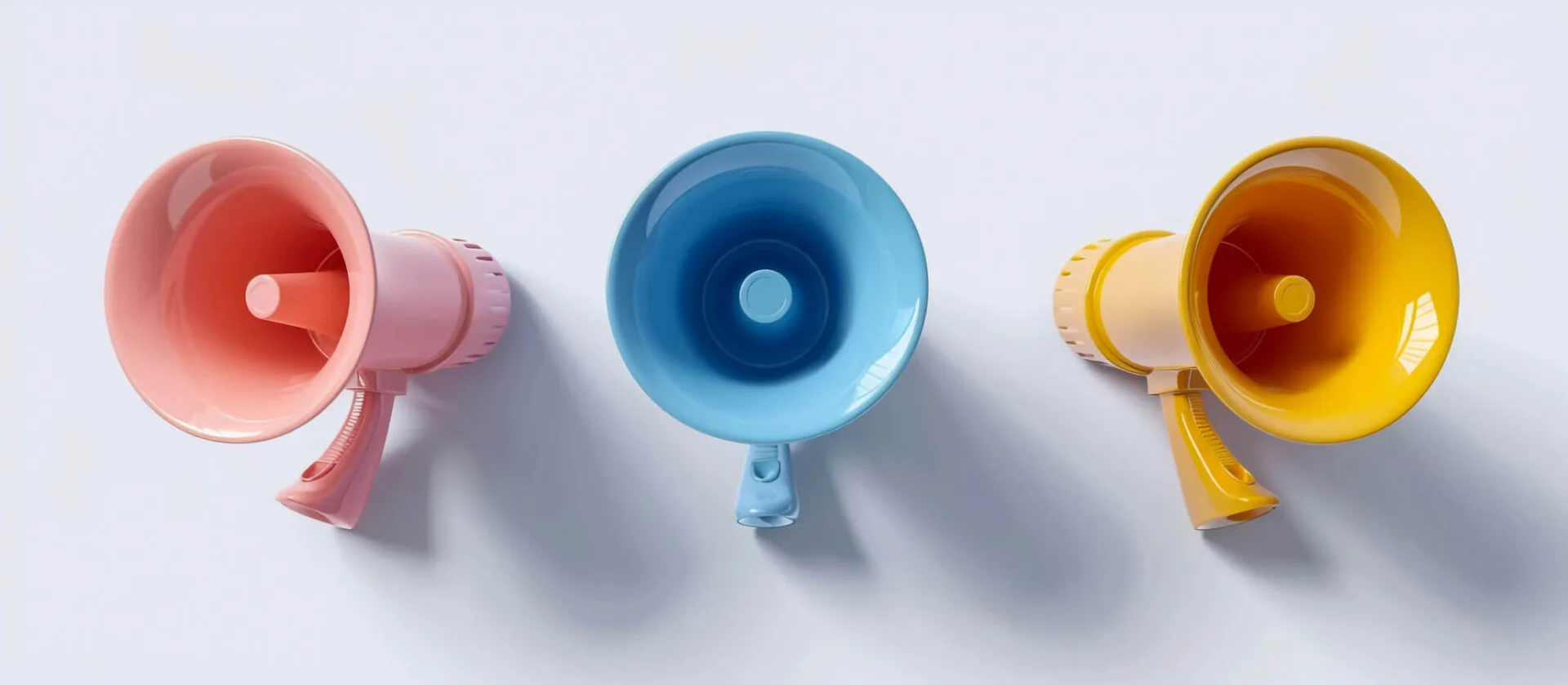 Funnel di Vendita 3 megafoni colorati