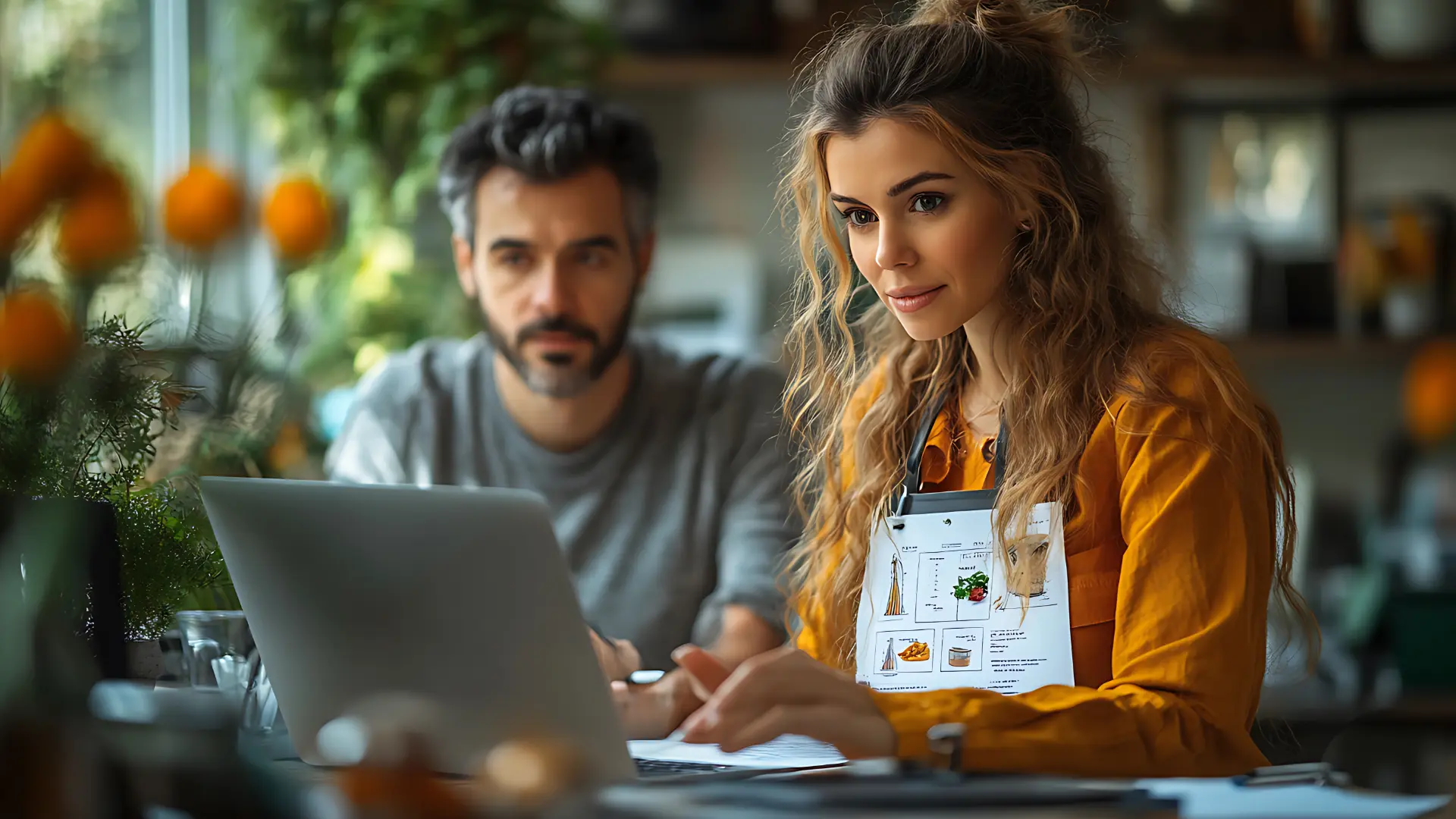 Content Marketing e SEO - Come Farli Lavorare Insieme - due persone che guardano un computer