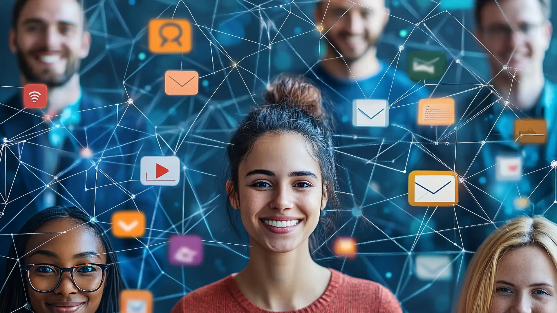 Costruire una Community Online gruppo di persone che creano una rete social