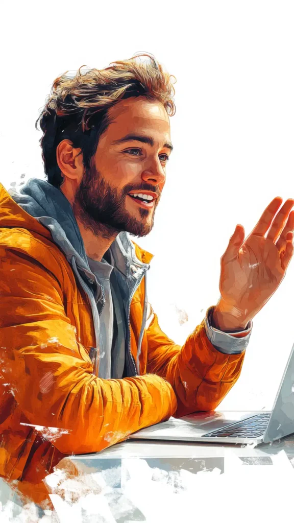 Creare un Blog 3 Creare un Blog di Successo per la Tua PMI - ragazzo ti saluta