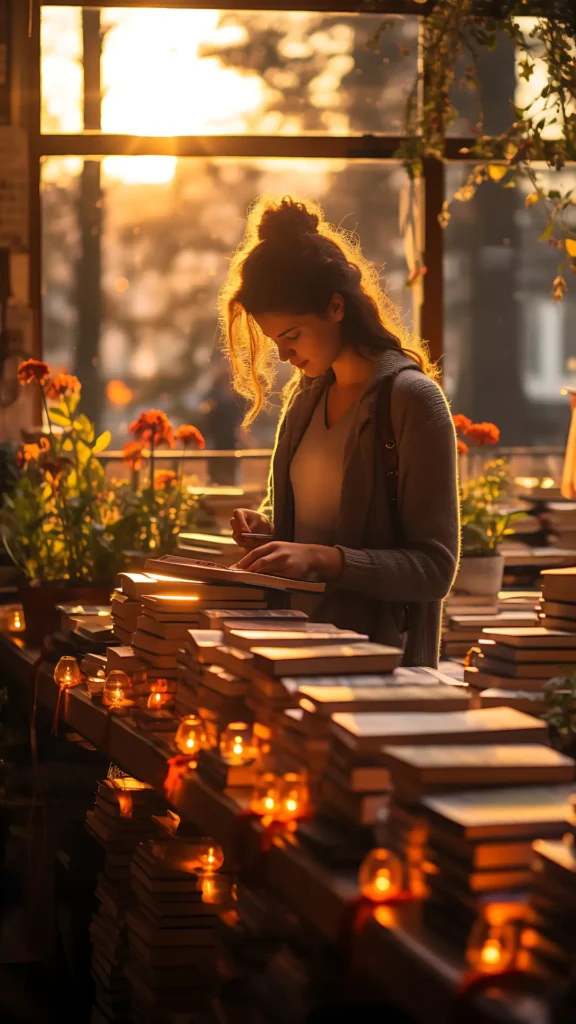 Video Marketing 1 Guida alla Creazione di Contenuti per il video marketing per PMI - immagine verticale di una ragazza che spoglia dei libri