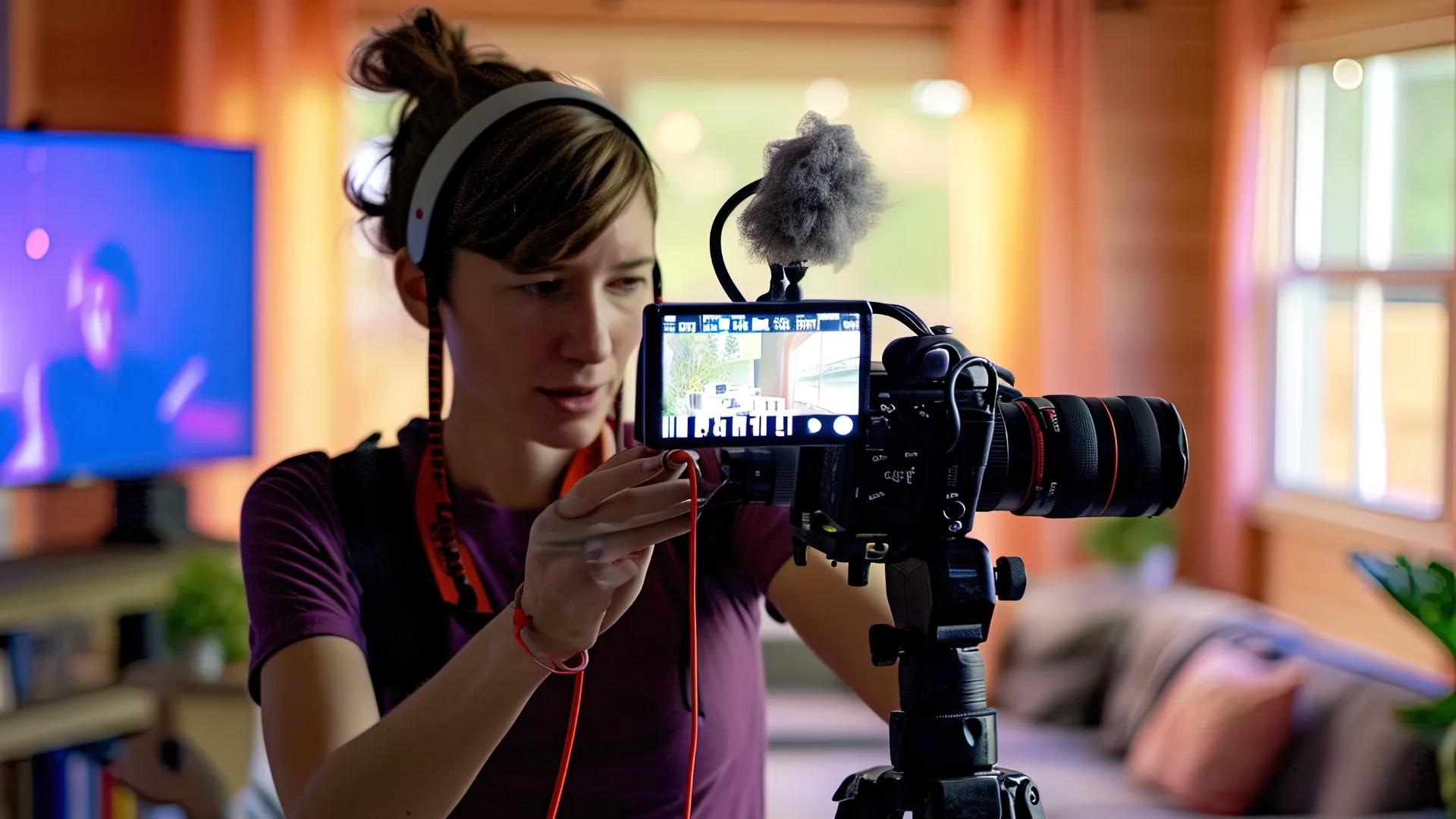 Video Marketing 6 Guida alla Creazione di Contenuti per il video marketing per PMI - ragazza che sta creando un video