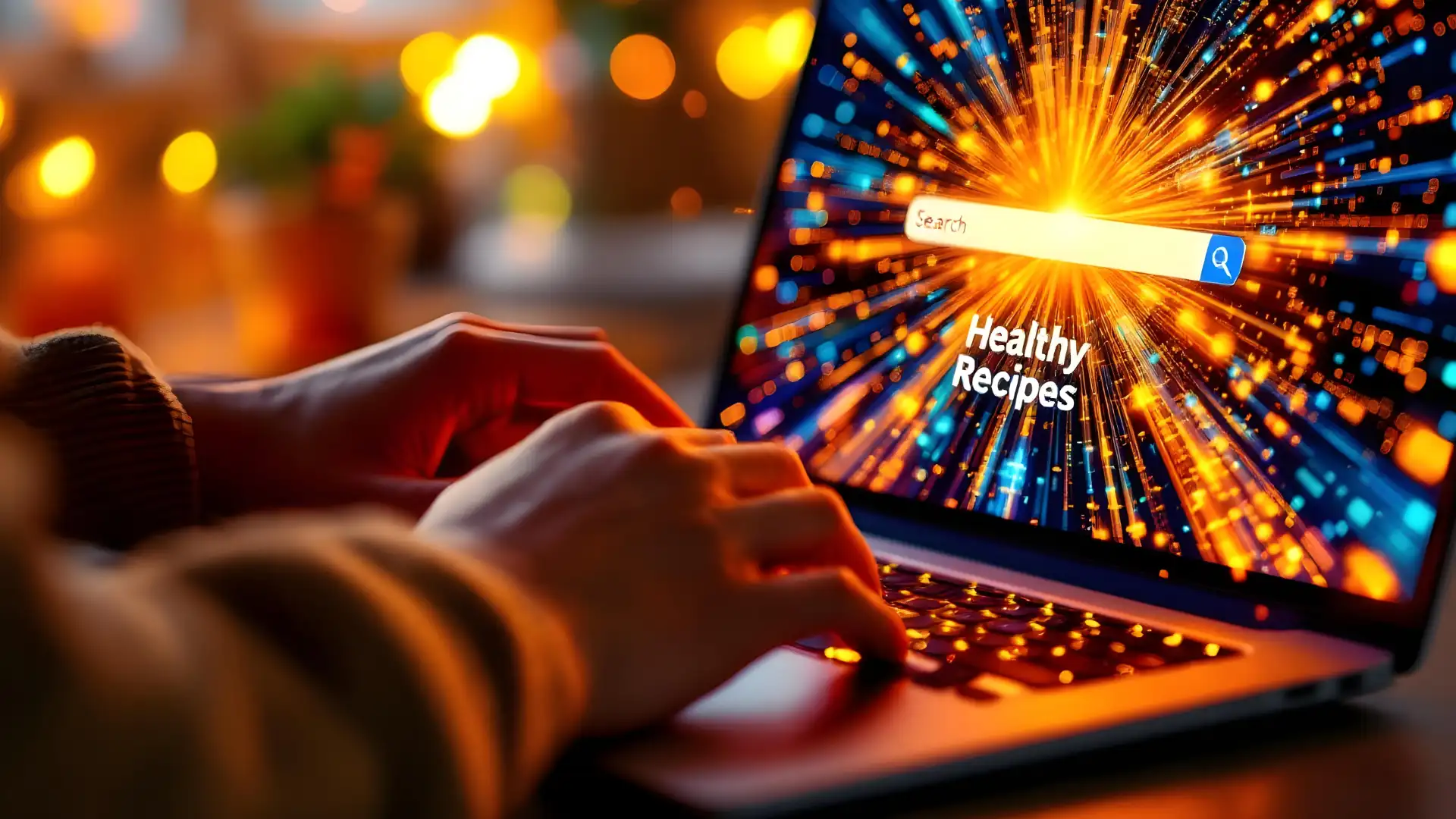 SEO Off-Page - mani di una perdona che digita su una tastiera di un computer