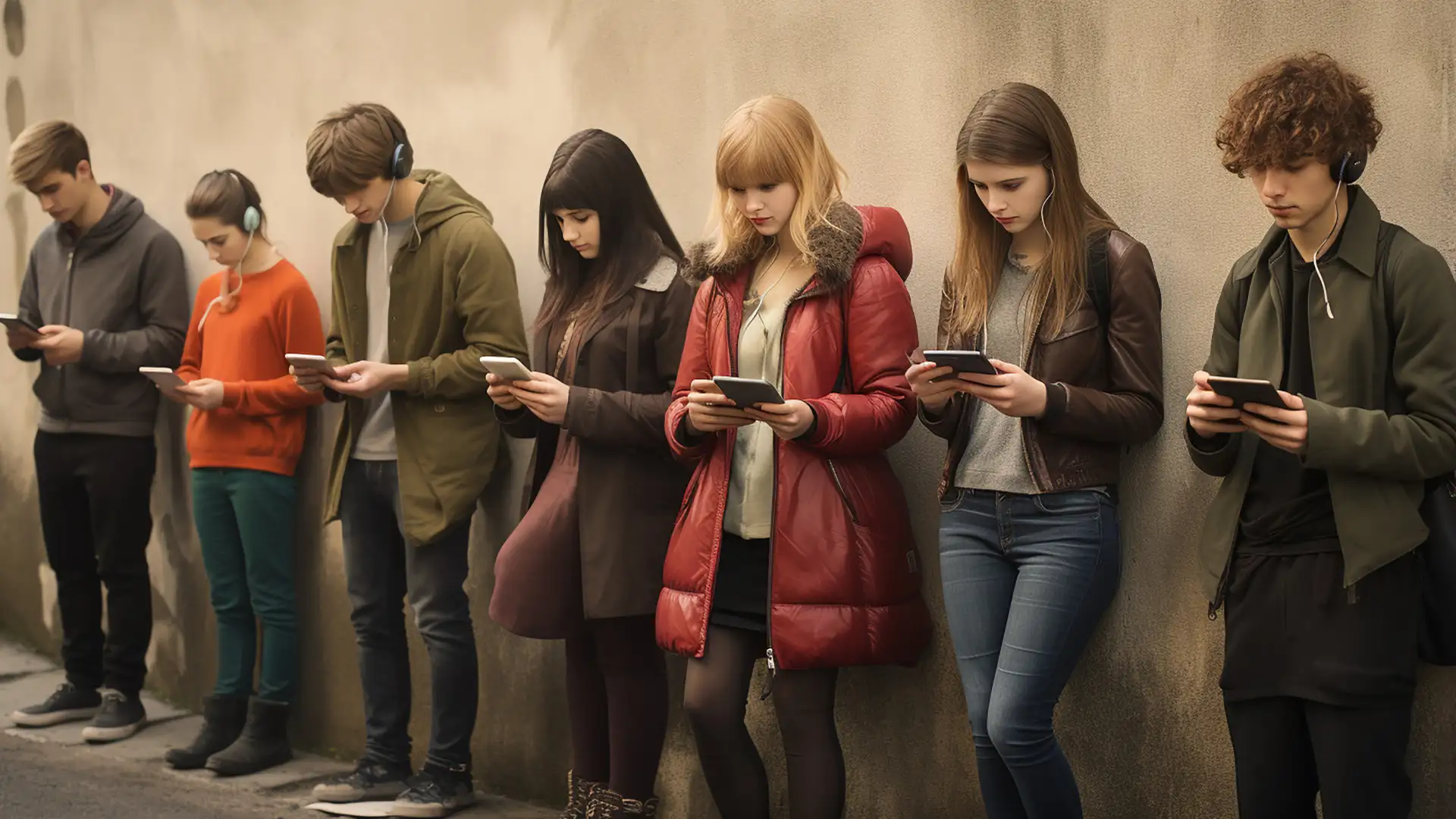 Ottimizzazione delle Campagne Digitali - gruppo di giovani che stanno guardando il loro smartphone